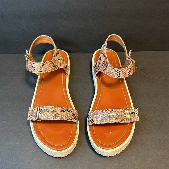 Versace 1969 Platform Snake Sandals - Picture 3 of 3